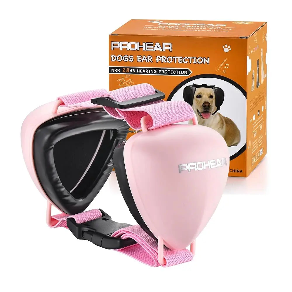 PROHEAR Multi-Size Dog Ear Muffs - NRR 28Db Noise Cancelling Headphones with Adjustable Fit for Thunder, Shooting Range, Comfy Pet Hearing Protection Summerwins Dealsforyoudays