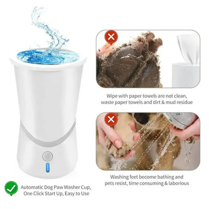 Portable Automatic Dog Paw Cleaner Cup for Small and Medium-Sized Dogs - Silicone Paw Washing Solution