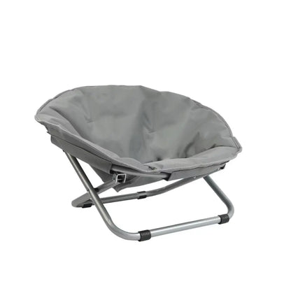 Elevated Folding Pet Moon Chair, Sturdy Metal Frame, Portable Indoor-Outdoor Travel Pet Furniture for Dogs & Cats, Sofa Bed Ice Silk