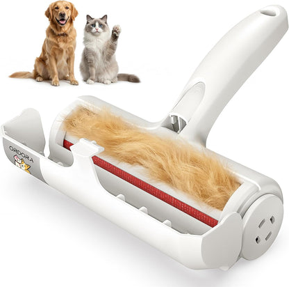 Eco-Friendly Pet Hair Removal Tool: Reusable Lint Roller for Efficient Hair Removal from Furniture, Bedding, and Vehicles in Multi-Pet Homes