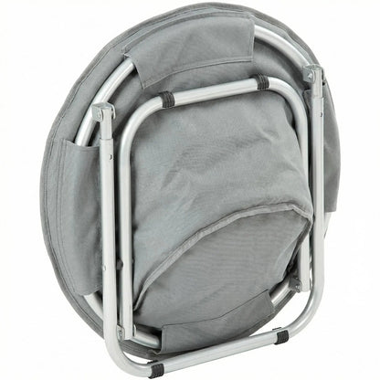 Elevated Folding Pet Moon Chair, Sturdy Metal Frame, Portable Indoor-Outdoor Travel Pet Furniture for Dogs & Cats, Sofa Bed Ice Silk