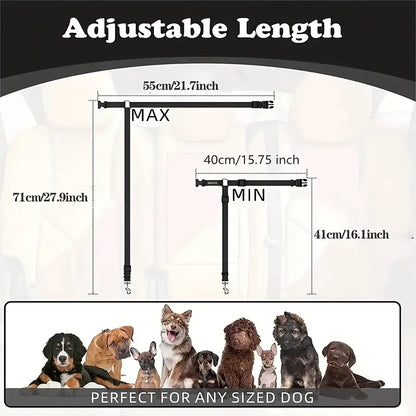 Pawzseek Car SUV Suitable for 1Pc Dog Seat Belt, Used for Vehicle Safety, Pet Car Rope Safety Rope, Seat Belt for Dogs in the Car, Dog Seat Belt Buckle, Dog Car Seat Belt Harness Straps Christmas Gift