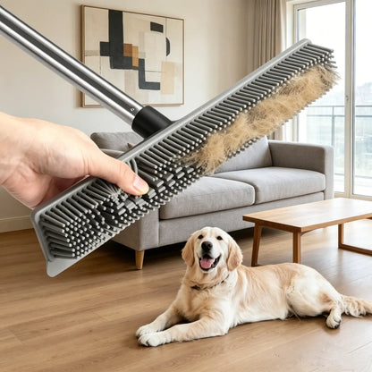 Pet Hair Removal Broom and Hair-Resistant Floor Scrubber for Household Use