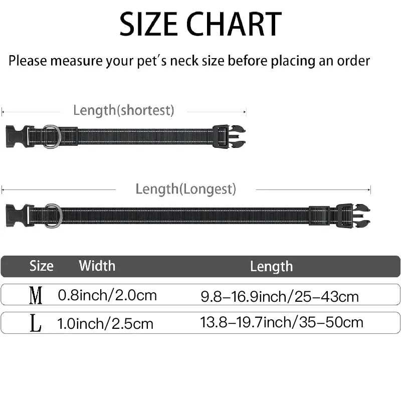 Airtag-Compatible Waterproof Dog Collar with Reflective Soft Padding and Adjustable Fit for Large Breeds