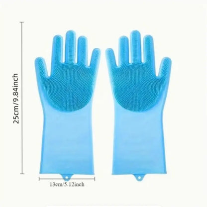Pet Dog Bathing Gloves, Silicone Pet Brush Massage Brush, Dog Bathing Supplies, Grooming Supplies, Comfortable & Durable Design, Clean, Perfect for Daily Use