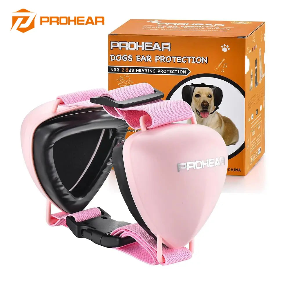PROHEAR Multi-Size Dog Ear Muffs - NRR 28Db Noise Cancelling Headphones with Adjustable Fit for Thunder, Shooting Range, Comfy Pet Hearing Protection Summerwins Dealsforyoudays