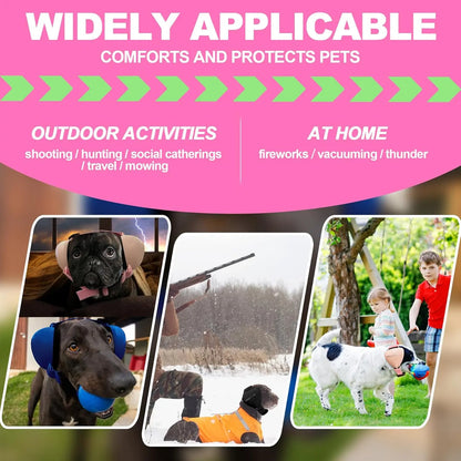 PROHEAR Multi-Size Dog Ear Muffs - NRR 28Db Noise Cancelling Headphones with Adjustable Fit for Thunder, Shooting Range, Comfy Pet Hearing Protection Summerwins Dealsforyoudays